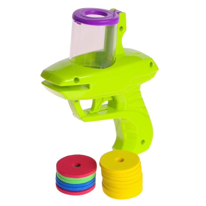 Пистолет «Телепортатор», детский, стреляет дисками, цвет МИКС