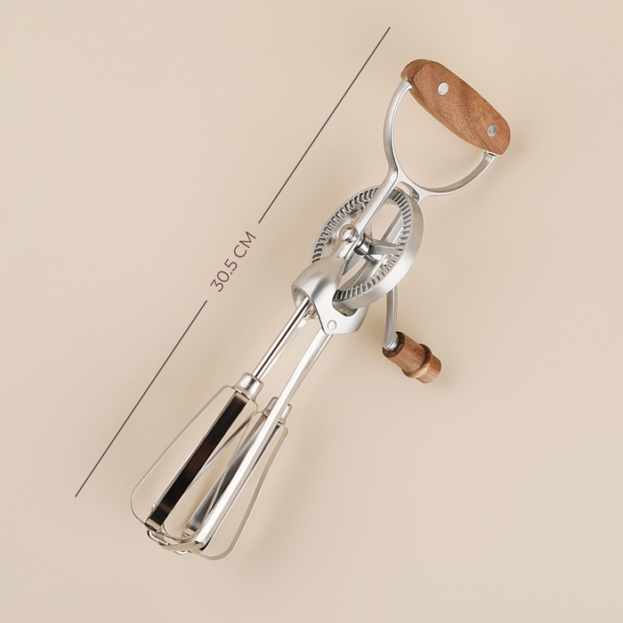 Венчик ручной SL Home Rueda, 30,5×11×7,5 см, цвет серебристый Венчик ручной SL Home Rueda, 30,5×11×7,5 см, цвет серебристый