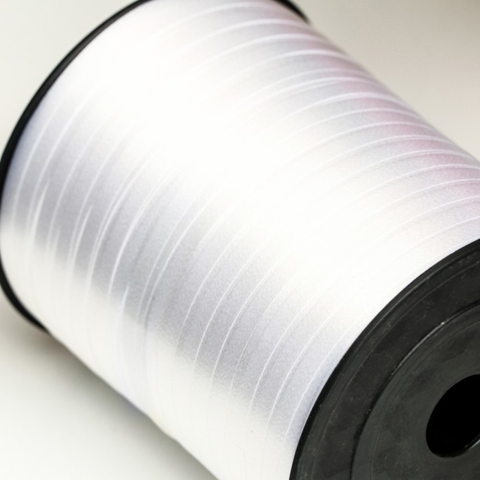 Лента для декора и подарков, жемчужная, белая, 0,5 см х 500 м Лента для декора и подарков, жемчужная, белая, 0,5 см х 500 м