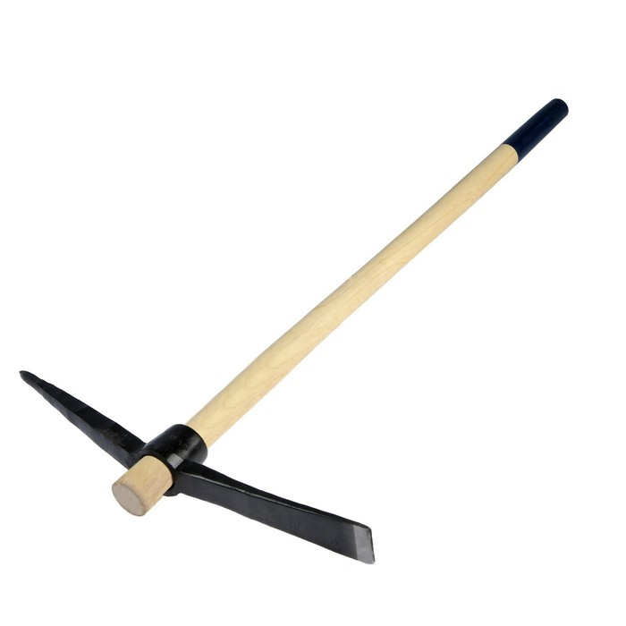 Кирка ТУНДРА, кованая, деревянная рукоятка 900 мм, 2000 г Кирка ТУНДРА, кованая, деревянная рукоятка 900 мм, 2000 г