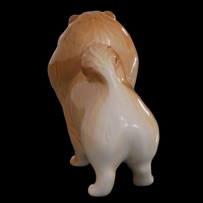 Сувенир «Шпиц померанский», 8×4×8 см, ручная работа, фарфор Сувенир «Шпиц померанский», 8×4×8 см, ручная работа, фарфор