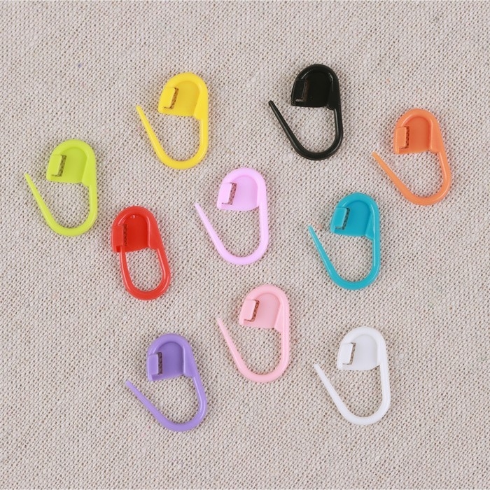 Набор маркеров для петель, 2 см, 120 шт, в контейнере, 12,7 &times; 6,5 &times; 2,1 см, цвет разноцветный