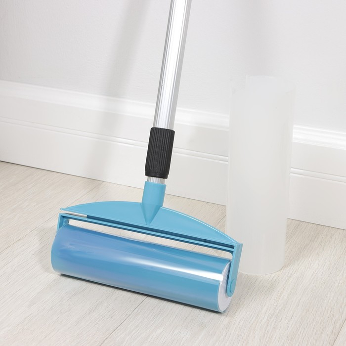 Силиконовый ролик для чистки мебели и уборки пола, алюминиевый черенок, 20×9×52(92) см Силиконовый ролик для чистки мебели и уборки пола, алюминиевый черенок, 20×9×52(92) см