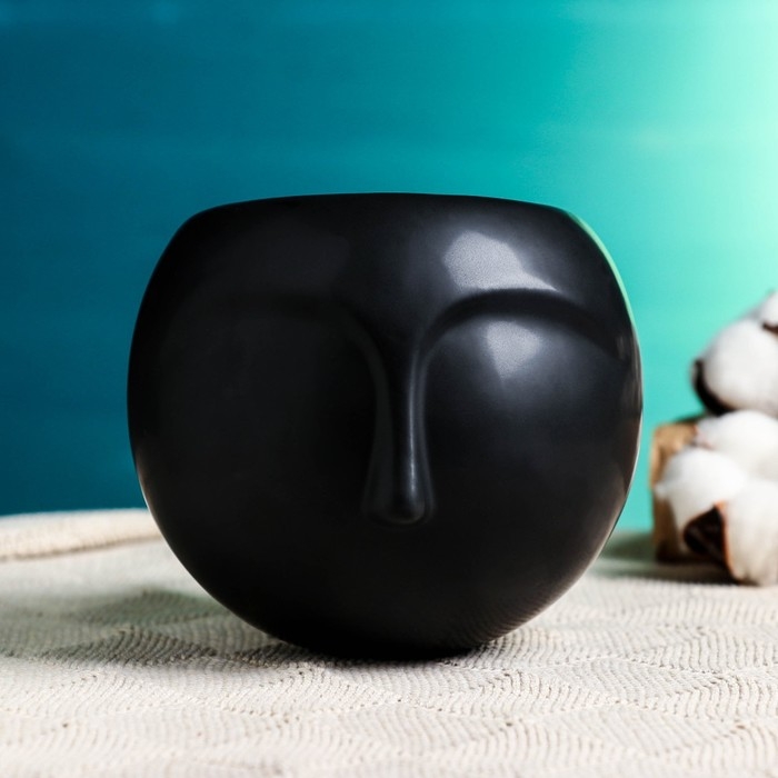 Кашпо подвесное  Кашпо подвесное "Силуэт" черное, 11х6см