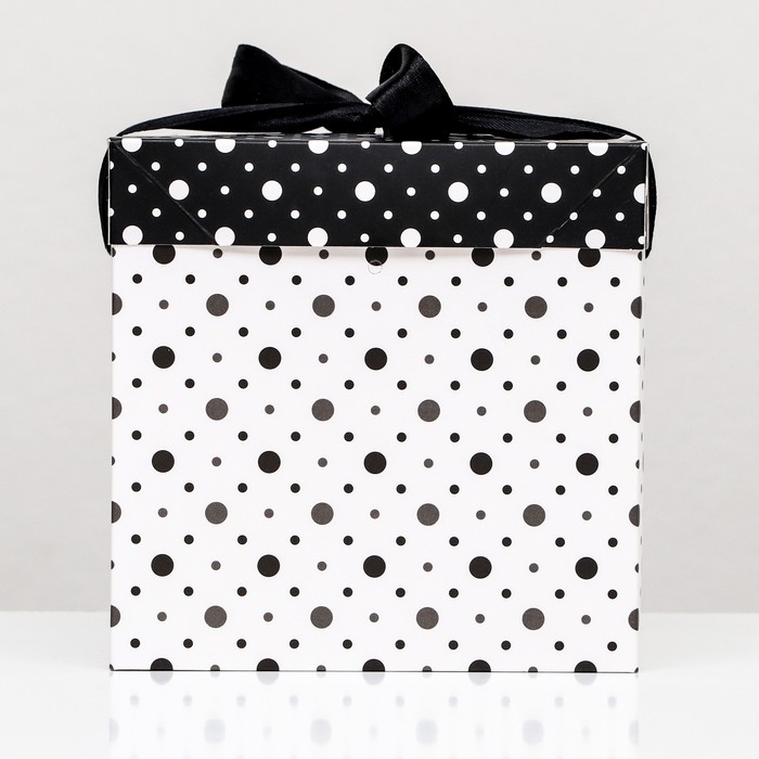 Коробка Самосборная Коробка Самосборная "Горошек" 15х15х15 см