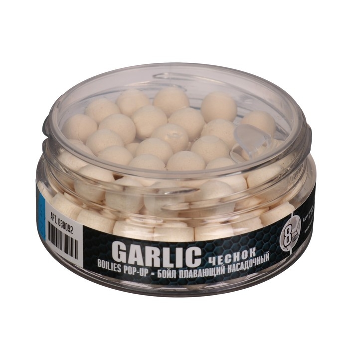 Бойлы насадочные плавающие Sonik Baits 8 мм GARLIC MICRON Fluo Pop-ups, 50 мл Бойлы насадочные плавающие Sonik Baits 8 мм GARLIC MICRON Fluo Pop-ups, 50 мл