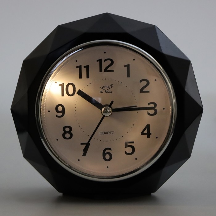 Часы настольные будильник с подсветкой, бесшумные, 2 мелодии, циферблат d-13 см Часы настольные будильник с подсветкой, бесшумные, 2 мелодии, циферблат d-13 см