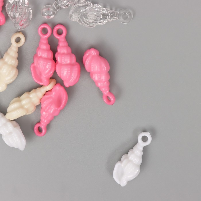 Декор для творчества пластик Декор для творчества пластик "Ракушка" МИКС набор 20 гр1,1х1,1х2,7 см