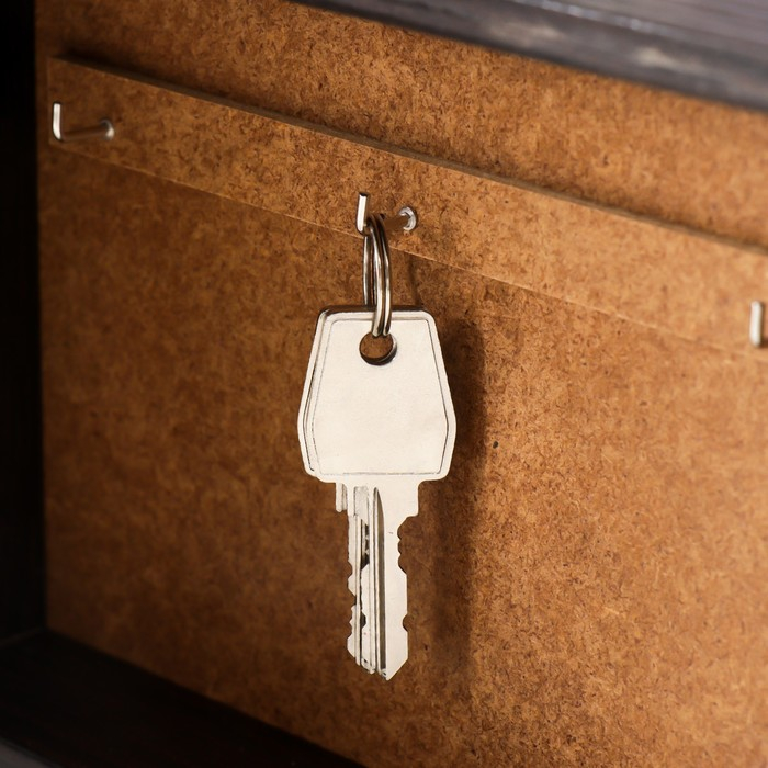 Ключница Ключница "Улицы Барселоны" венге 15х21 см