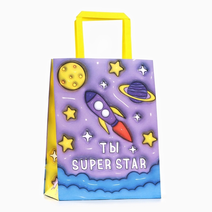 Пакет подарочный «Ты супер», 20 × 11 × 27,7 см Пакет подарочный «Ты супер», 20 × 11 × 27,7 см