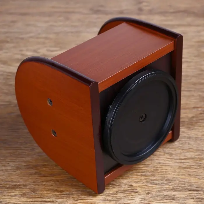 Органайзер 4 секции, на вращающейся подставке, под бук, 12&times;12&times;12 см