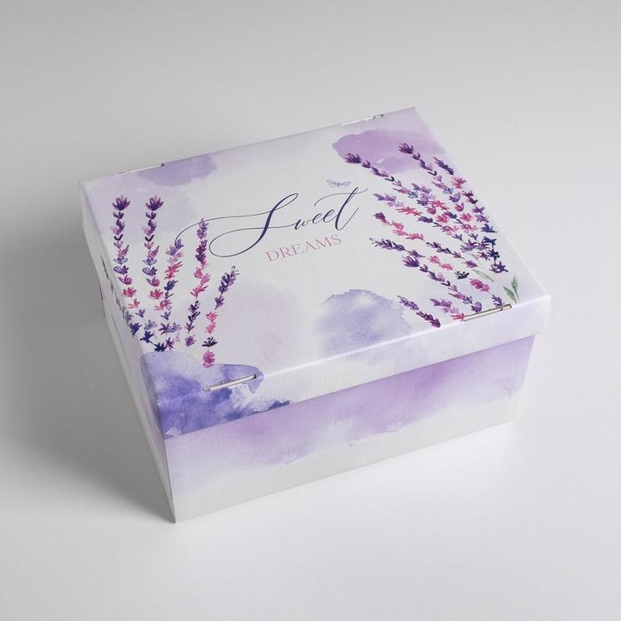 Коробка подарочная складная, упаковка, «Лаванда», 31 х 25.5 х 16 см Коробка подарочная складная, упаковка, «Лаванда», 31 х 25.5 х 16 см
