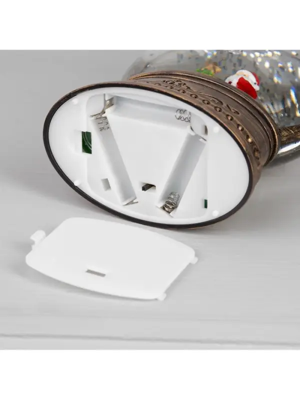 Светодиодная фигура &laquo;Семья снеговиков&raquo; 12&times;20.5&times;7.8 см, пластик, от батареек АААх3, свечение тёплое белое