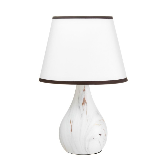 Лампа настольная 16614/1WT E14 40Вт белый 22,5х22,5х35,5 см RISALUX Лампа настольная 16614/1WT E14 40Вт белый 22,5х22,5х35,5 см RISALUX