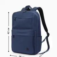 Рюкзак школьный, 1 отделение, 5 наружных карманов, однотонный, 28&times;9.5&times;42 см, синий