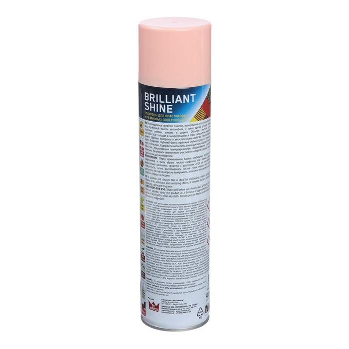 Полироль пластика RE MARCO BRILLIANT SHINE, Персик, аэрозоль, 400 мл Полироль пластика RE MARCO BRILLIANT SHINE, Персик, аэрозоль, 400 мл