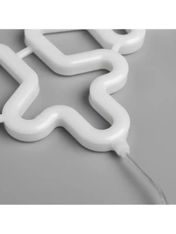 Светодиодная фигура &laquo;Снежинка&raquo; 30 см, пластик, 220 В, свечение белое