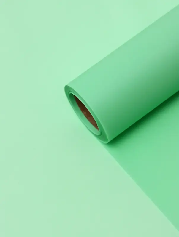 Пленка матовая для цветов и букетов, зеленая мята, 0.58&times;10 м