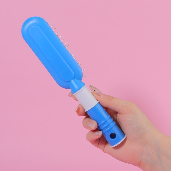 Расчёска массажная, 4 × 21 см, цвет МИКС