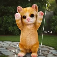 Садовая фигура из полистоуна &laquo;Котёнок&raquo;, 19&times;11&times;9 см