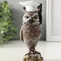 Фигура "Филин ученый", высота 14 см, коричневый Фигура "Филин ученый", высота 14 см, коричневый