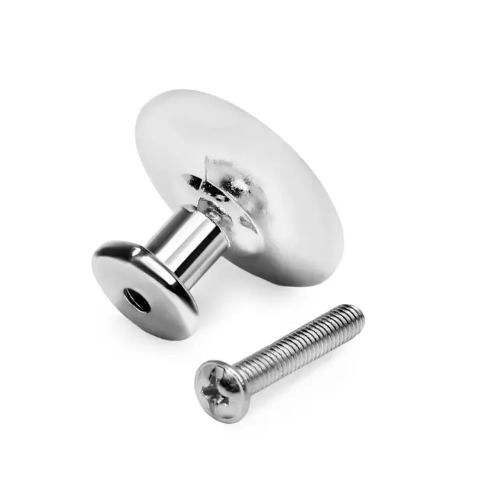 Ручка-кнопка мебельная ТУНДРА LIGHT PK036CP (MD112CP), хром