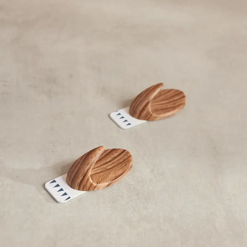 VETTA Крючки самоклеящиеся, 2шт, дерево, SR, пластик, 1,5кг, 5,5х3,2х2,5см, 1839