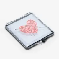 Игольница магнитная &laquo;Сердце&raquo;,7&times;8 см, чёрная