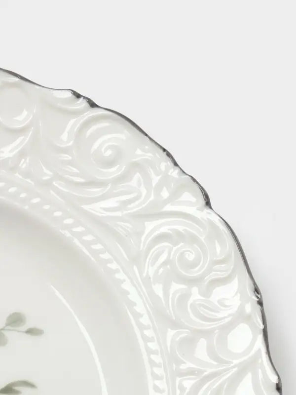 Тарелка десертная WY Floral Laceware, d=20 см, фарфор, белая Тарелка десертная WY Floral Laceware, d=20 см, фарфор, белая