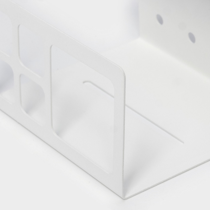 Держатель для зубных щёток «Лофт Арт», 13×7,5 см, цвет белый Держатель для зубных щёток «Лофт Арт», 13×7,5 см, цвет белый