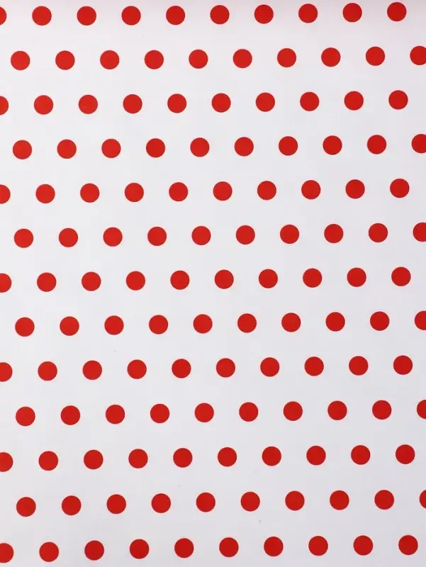 Бумага упаковочная крафт белый &laquo;Бисер красный&raquo;, 0.68&times;10&plusmn;5% м, 50 г