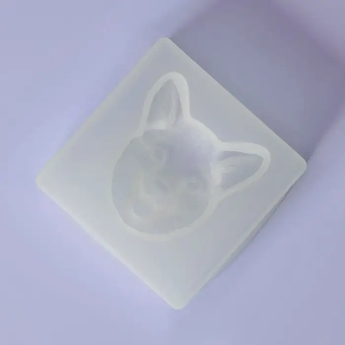 Молд «Мордашка», силикон, 8×8×2,3 см, цвет белый