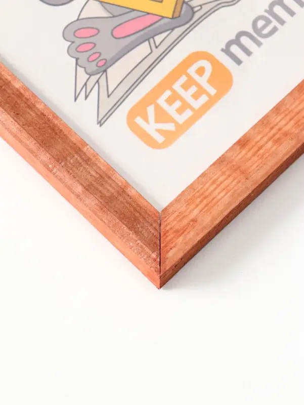 Фоторамка дерево 15х21 см, орех №2 (пластиковый экран)