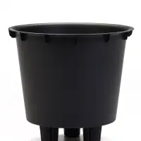 Кашпо со вставкой 7,8 л d28 см h25,5 см МИКРИТ серый слайн