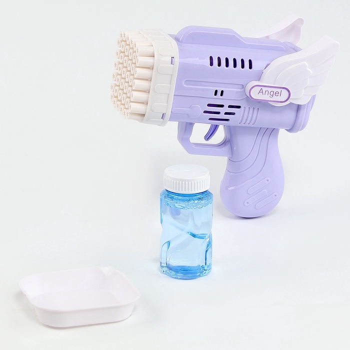 Генератор мыльных пузырей «Ангел», фиолетовый, 8.5×14.5×15.5 см