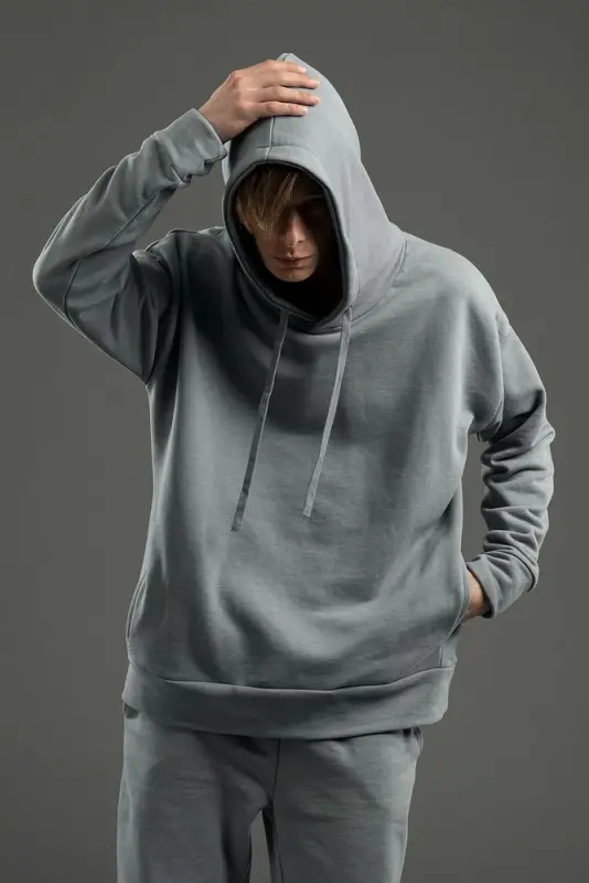 Худи унисекс H2, серое, размер XS/S Худи унисекс H2, серое, размер XS/S