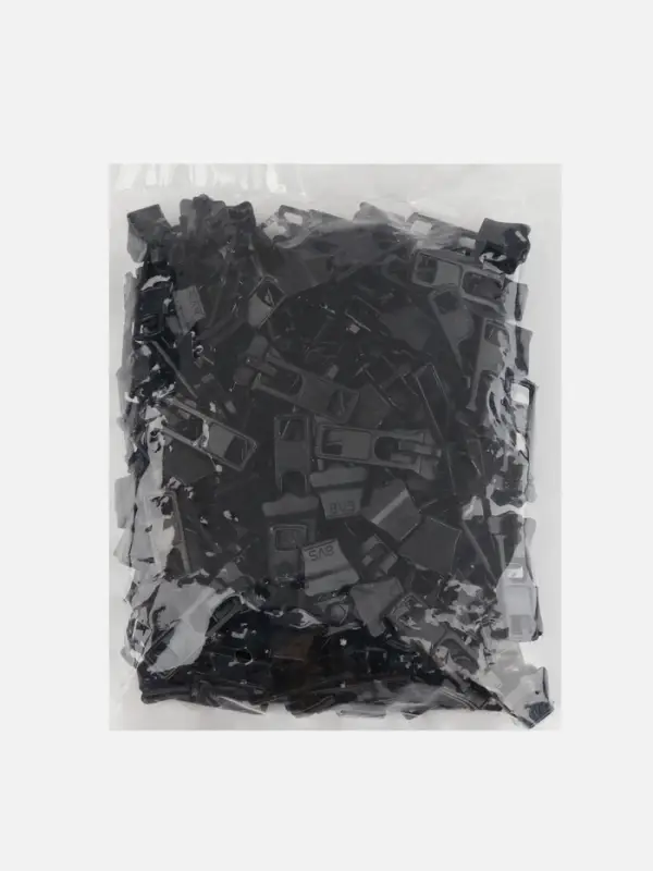 Бегунок для молнии «Трактор», №8, прямоугольный, чёрный Бегунок для молнии «Трактор», №8, прямоугольный, чёрный