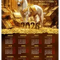 Календарь 2026 «Ждёт успех», А3