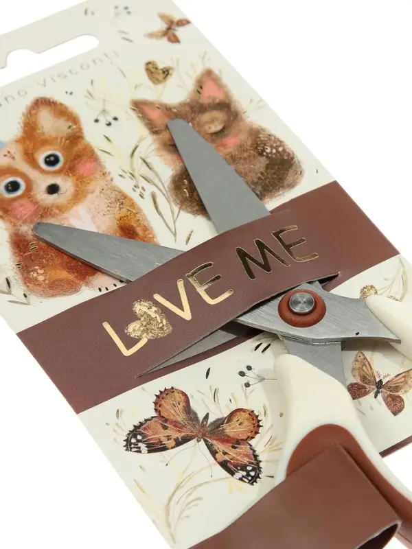 Ножницы детские LOVE ME, эргономичные ручки, 14.2 см