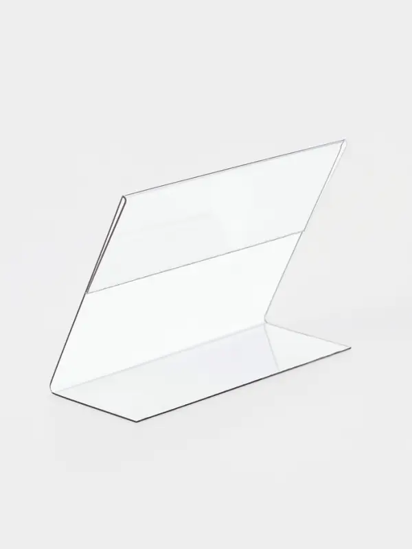 Ценникодержатель горизонтальный, 9&times;7 см, ПЭТ 0.5 мм, цвет прозрачный