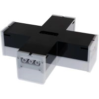 Светильник светодиодный -коннектор Х-образный 12Вт, 4000К, IP40, чёрн