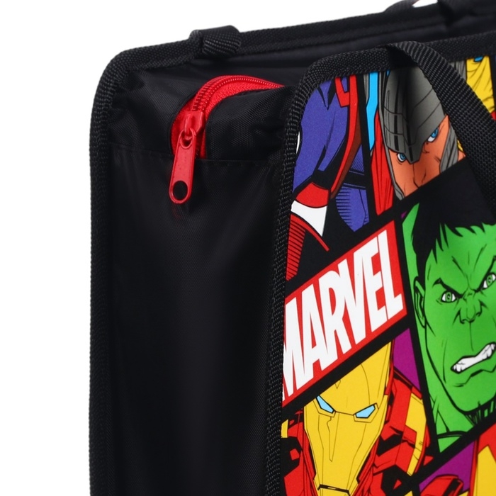 Папка пластиковая с ручками А4, на молнии, 75х330х260 мм, Мстители Папка пластиковая с ручками А4, на молнии, 75х330х260 мм, Мстители