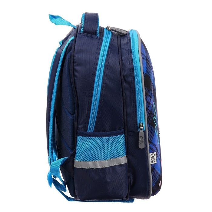 Рюкзак каркасный школьный, 39 х 30 х 14 см, Calligrata "Собачка"