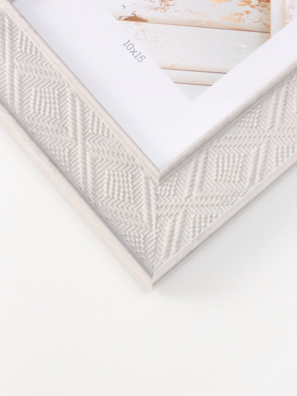 Фоторамка пластик Фоторамка пластик "МИРАМ" 10х15 см, серый