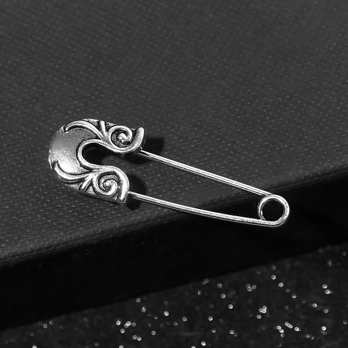 Булавка-оберег KARMA SERIES «Защита от сглаза», 4см, цвет чернёное серебро