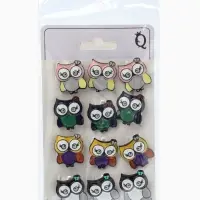 Брошь &laquo;Птица Совунья&raquo;, МИКС в чёрном металле