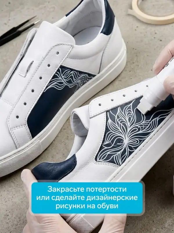 Маркер для кожи deVENTE. Master Jumbo, линия 14 мм, белый матовый