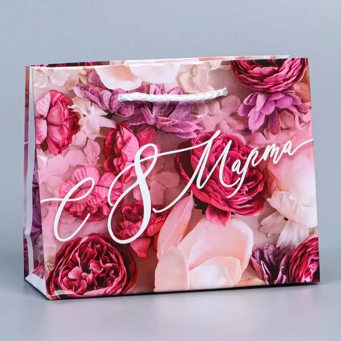 Пакет подарочный ламинированный, упаковка, «С 8 марта», S 12 х 15 х 5.5 см Пакет подарочный ламинированный, упаковка, «С 8 марта», S 12 х 15 х 5.5 см