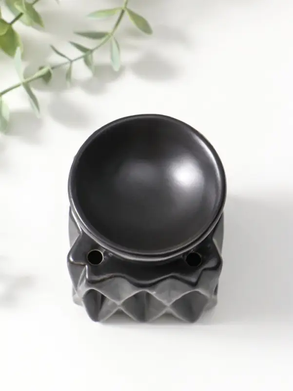 Аромалампа для эфирных масел &laquo;Грани. Куб&raquo;, чёрные, 8&times;8&times;9.5 см