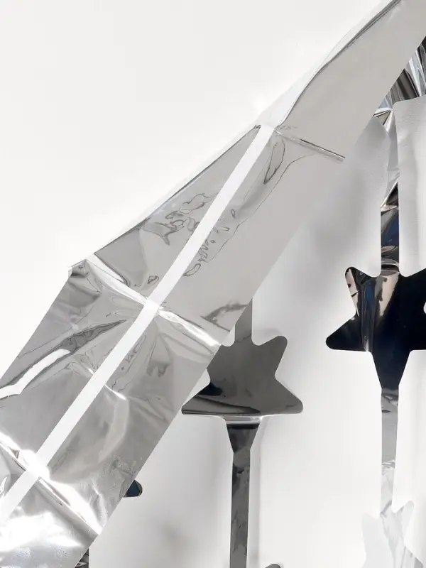 Занавес для фотозоны &laquo;Звёзды&raquo; цвет серебро 1*2 м